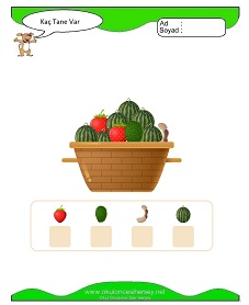 okul öncesi çocuklar Kaç Tane Var çalışma sayfaları